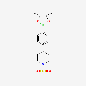1-(Methylsulfonyl)-4-(4-(4,4,5,5-tetramethyl-1,3,2-dioxaborolan-2-yl)phenyl)piperidine - 1428329-80-9
