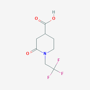 2-Oxo-1-(2,2,2-trifluoroethyl)piperidine-4-carboxylic acid - 2230799-17-2