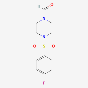 4-(4-Fluorobenzenesulfonyl)piperazine-1-carbaldehyde - 681226-64-2