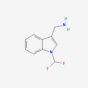 [1-(difluoromethyl)-1H-indol-3-yl]methanamine - 1515370-34-9