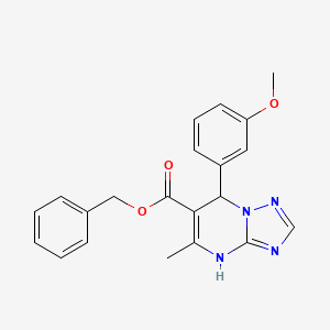 benzyl 7-(3-methoxyphenyl)-5-methyl-4H,7H-[1,2,4]triazolo[1,5-a]pyrimidine-6-carboxylate - 380548-39-0