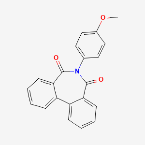 6-(4-Methoxyphenyl)-5H-dibenzo[c,E]azepine-5,7(6H)-dione - 100892-01-1