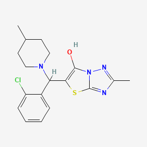 5-((2-Chlorophenyl)(4-methylpiperidin-1-yl)methyl)-2-methylthiazolo[3,2-b][1,2,4]triazol-6-ol - 869342-93-8