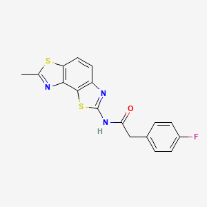 2-(4-fluorophenyl)-N-(7-methyl-[1,3]thiazolo[5,4-e][1,3]benzothiazol-2-yl)acetamide - 899731-78-3