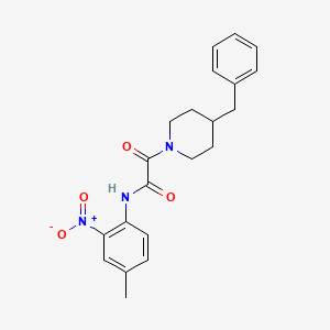 2-(4-benzylpiperidin-1-yl)-N-(4-methyl-2-nitrophenyl)-2-oxoacetamide - 941939-53-3