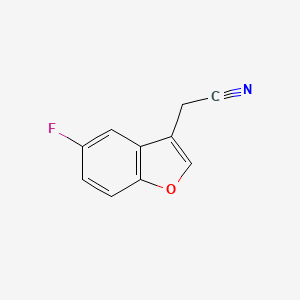 2-(5-Fluoro-1-benzofuran-3-yl)acetonitrile - 252978-99-7