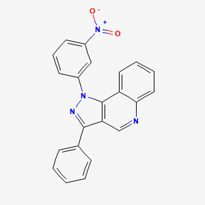 1-(3-nitrophenyl)-3-phenyl-1H-pyrazolo[4,3-c]quinoline - 932328-94-4