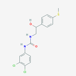 1-(3,4-Dichlorophenyl)-3-(2-hydroxy-2-(4-(methylthio)phenyl)ethyl)urea - 1448035-68-4