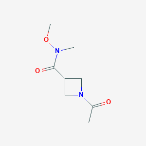 1-acetyl-N-methoxy-N-methylazetidine-3-carboxamide - 1428363-72-7