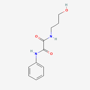 N-(3-hydroxypropyl)-N'-phenylethanediamide - 338984-31-9