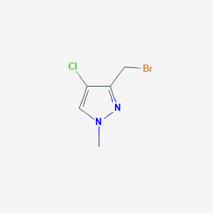 3-(bromomethyl)-4-chloro-1-methyl-1H-pyrazole - 1256562-11-4