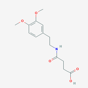 3-{[2-(3,4-DIMETHOXYPHENYL)ETHYL]CARBAMOYL}PROPANOIC ACID - 41828-91-5