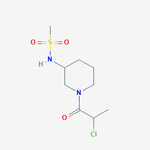 N-[1-(2-chloropropanoyl)piperidin-3-yl]methanesulfonamide - 1178020-32-0