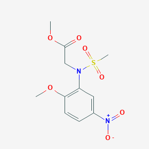 methyl N-(2-methoxy-5-nitrophenyl)-N-(methylsulfonyl)glycinate - 831216-37-6