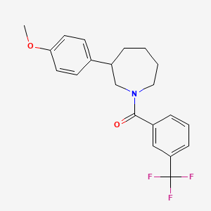 3-(4-methoxyphenyl)-1-[3-(trifluoromethyl)benzoyl]azepane - 1797333-61-9