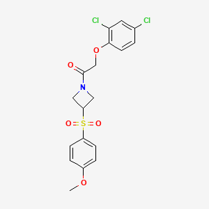2-(2,4-Dichlorophenoxy)-1-(3-((4-methoxyphenyl)sulfonyl)azetidin-1-yl)ethanone - 1797631-35-6
