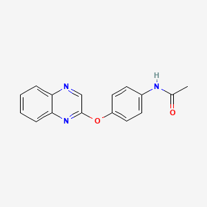 N-[4-(2-quinoxalinyloxy)phenyl]acetamide - 338403-54-6