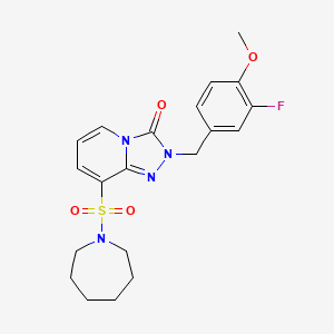 8-(azepane-1-sulfonyl)-2-[(3-fluoro-4-methoxyphenyl)methyl]-2H,3H-[1,2,4]triazolo[4,3-a]pyridin-3-one - 1251602-92-2