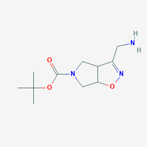 tert-Butyl 3-(aminomethyl)-3aH,4H,5H,6H,6aH-pyrrolo[3,4-d][1,2]oxazole-5-carboxylate - 1438241-19-0