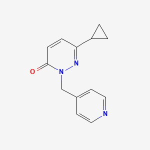 6-Cyclopropyl-2-[(pyridin-4-yl)methyl]-2,3-dihydropyridazin-3-one - 2197637-89-9