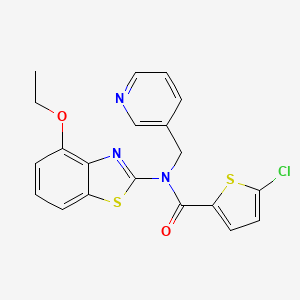 5-chloro-N-(4-ethoxybenzo[d]thiazol-2-yl)-N-(pyridin-3-ylmethyl)thiophene-2-carboxamide - 895008-35-2