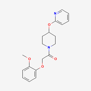 2-(2-Methoxyphenoxy)-1-(4-(pyridin-2-yloxy)piperidin-1-yl)ethanone - 1428355-62-7