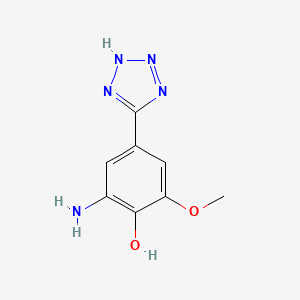 2-amino-6-methoxy-4-(2H-tetrazol-5-yl)phenol - 1243977-55-0