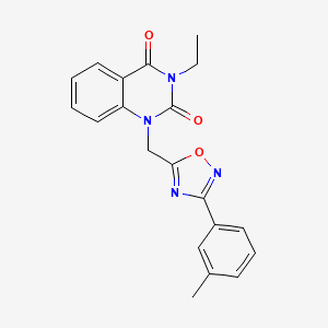 3-ethyl-1-((3-(m-tolyl)-1,2,4-oxadiazol-5-yl)methyl)quinazoline-2,4(1H,3H)-dione - 1206994-03-7
