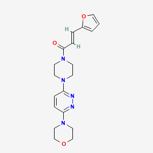 (E)-3-(furan-2-yl)-1-(4-(6-morpholinopyridazin-3-yl)piperazin-1-yl)prop-2-en-1-one - 902514-15-2