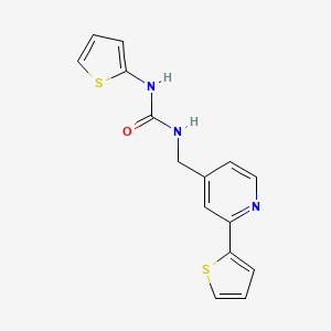 1-(Thiophen-2-yl)-3-((2-(thiophen-2-yl)pyridin-4-yl)methyl)urea - 2034597-68-5