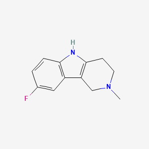8-fluoro-2-methyl-2,3,4,5-tetrahydro-1H-pyrido[4,3-b]indole - 64368-85-0