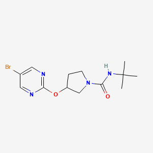 3-[(5-bromopyrimidin-2-yl)oxy]-N-tert-butylpyrrolidine-1-carboxamide - 2097919-24-7