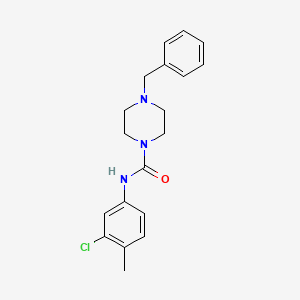 4-benzyl-N-(3-chloro-4-methylphenyl)piperazine-1-carboxamide - 853319-21-8