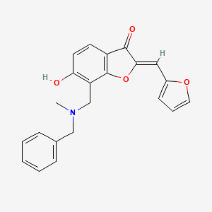 (Z)-7-((benzyl(methyl)amino)methyl)-2-(furan-2-ylmethylene)-6-hydroxybenzofuran-3(2H)-one - 899392-15-5