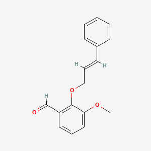 3-methoxy-2-{[(2E)-3-phenylprop-2-en-1-yl]oxy}benzaldehyde - 133495-64-4