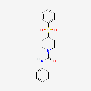 4-(BENZENESULFONYL)-N-PHENYLPIPERIDINE-1-CARBOXAMIDE - 1448060-86-3