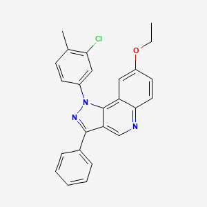 1-(3-chloro-4-methylphenyl)-8-ethoxy-3-phenyl-1H-pyrazolo[4,3-c]quinoline - 901267-24-1