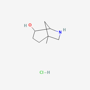 1-Methyl-6-azabicyclo[3.2.1]octan-4-ol hydrochloride - 2219379-84-5