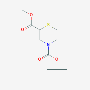 4-tert-Butyl 2-methyl thiomorpholine-2,4-dicarboxylate - 1383453-52-8