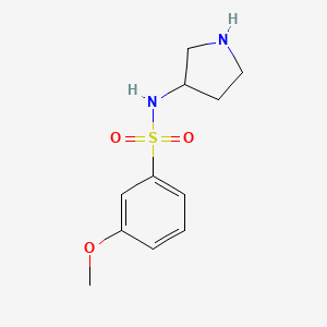3-Methoxy-n-(pyrrolidin-3-yl)benzene-1-sulfonamide - 1538453-90-5