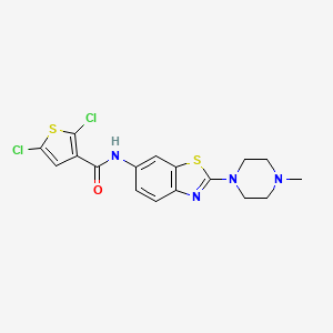 2,5-dichloro-N-[2-(4-methylpiperazin-1-yl)-1,3-benzothiazol-6-yl]thiophene-3-carboxamide - 1105252-21-8
