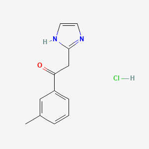 2-(1H-imidazol-2-yl)-1-(3-methylphenyl)ethan-1-one hydrochloride - 1197539-31-3