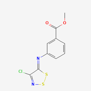 methyl 3-[(4-chloro-5H-1,2,3-dithiazol-5-yliden)amino]benzenecarboxylate - 303145-89-3