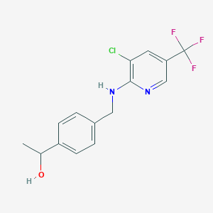 1-(4-(((3-Chloro-5-(trifluoromethyl)pyridin-2-yl)amino)methyl)phenyl)ethan-1-ol - 1424559-84-1