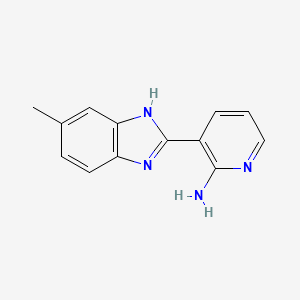3-(6-Methyl-1H-benzo[d]imidazol-2-yl)pyridin-2-amine - 93587-14-5