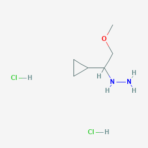 (1-Cyclopropyl-2-methoxyethyl)hydrazine dihydrochloride - 2044713-74-6
