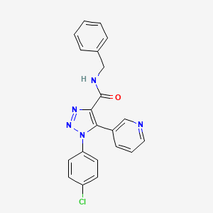 N-benzyl-1-(4-chlorophenyl)-5-(pyridin-3-yl)-1H-1,2,3-triazole-4-carboxamide - 1207012-99-4