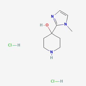 4-(1-methyl-1H-imidazol-2-yl)piperidin-4-ol dihydrochloride - 2089277-83-6