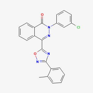 2-(3-chlorophenyl)-4-[3-(2-methylphenyl)-1,2,4-oxadiazol-5-yl]phthalazin-1(2H)-one - 1291869-30-1