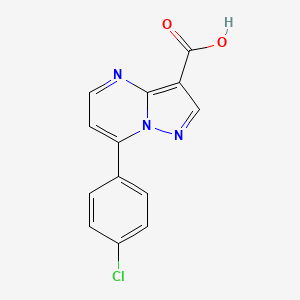 7-(4-Chlorophenyl)pyrazolo[1,5-a]pyrimidine-3-carboxylic acid - 861410-46-0